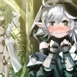 This is a pixiv picture whose title is 再会のどきどき.