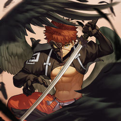 This is a pixiv picture whose title is 怪異組村正.