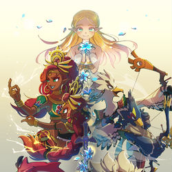 This is a pixiv picture whose title is BotW4周年！.