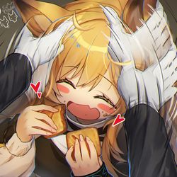 This is a pixiv picture whose title is 🐶🍪💕.