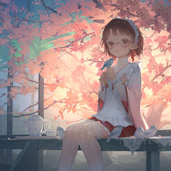 This is a pixiv picture whose title is 桜の季節.