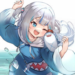 This is a pixiv picture whose title is サメちゃん、可愛い!!　🦈🦈.