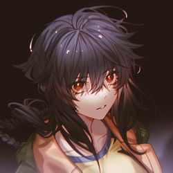 This is a pixiv picture whose title is 人狼.