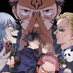 This is a pixiv picture whose title is 呪術③.