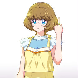 This is a pixiv picture whose title is みのり先輩！指輪見せてください！.