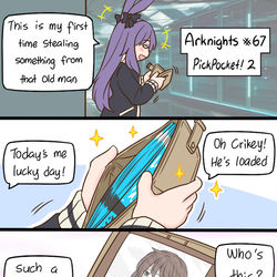 This is a pixiv picture whose title is Arknights #67.