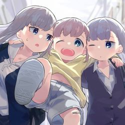 This is a pixiv picture whose title is 阿波連さんははかれない.