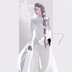 This is a pixiv picture whose title is 白剣士.