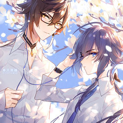 This is a pixiv picture whose title is 尘世少年游.