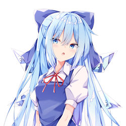 This is a pixiv picture whose title is 少し成長したチルノちゃん.