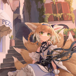 This is a pixiv picture whose title is 铃兰.