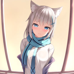 This is a pixiv picture whose title is 先生スカート返してください.