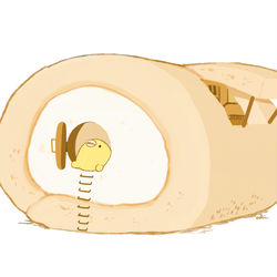 This is a pixiv picture whose title is ロールケーキハウス.