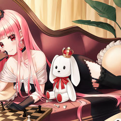 This is a pixiv picture whose title is Queen & Chess.