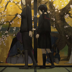 This is a pixiv picture whose title is 祖母の家の襖.