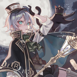 This is a pixiv picture whose title is 街灯の管理人.