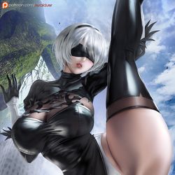 This is a pixiv picture whose title is [NieR: Automata] 2B_Preview.