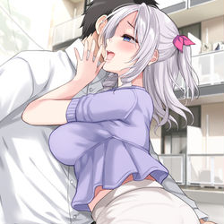 This is a pixiv picture whose title is お向かいさん、今日は朝帰りだったんですね….