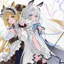 This is a pixiv picture whose title is ノエルとシエラ♡.