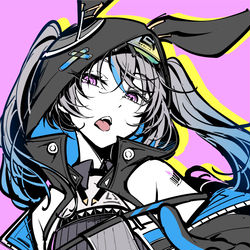 This is a pixiv picture whose title is 酷酷的兔鸭鸭.