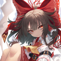 This is a pixiv picture whose title is 霊夢.