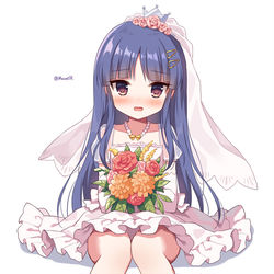 This is a pixiv picture whose title is 8歳の花嫁.