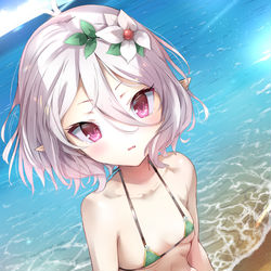 This is a pixiv picture whose title is プリコネマイクロビキニ部　コッコロ.