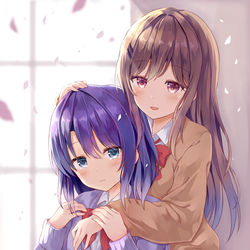This is a pixiv picture whose title is 桜を求める.