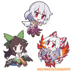 This is a pixiv picture whose title is ゆるっととうほうEX3.（羽根つきキャラ③）.