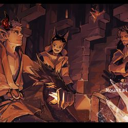 This is a pixiv picture whose title is 【PFMOH】古い坑道【不帰の洞窟】.