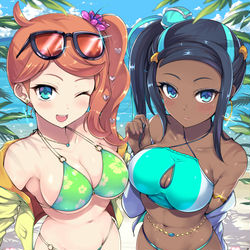 This is a pixiv picture whose title is 南国ソニアさんルリナさん.
