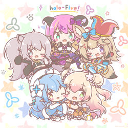 This is a pixiv picture whose title is ほろふぁいぶ！.