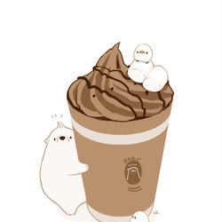 This is a pixiv picture whose title is チョコドリンク.