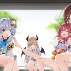 This is a pixiv picture whose title is 休息.