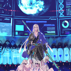 This is a pixiv picture whose title is STAY MOON.