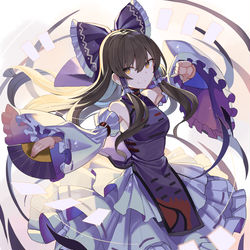 This is a pixiv picture whose title is 紫霊夢.