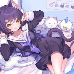 This is a pixiv picture whose title is あざといポーズしてくるネコ.