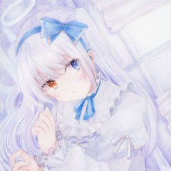 This is a pixiv picture whose title is 静寂.