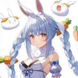 This is a pixiv picture whose title is 兎田ぺこら.