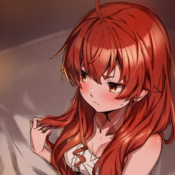 This is a pixiv picture whose title is 据え膳エリス.