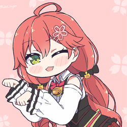 This is a pixiv picture whose title is Miko Fashion.