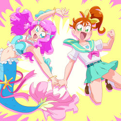 This is a pixiv picture whose title is まなつとローラ！.