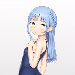 This is a pixiv picture whose title is 庶民は水泳の時このような格好をするのですね.