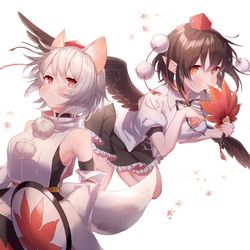 This is a pixiv picture whose title is 👺🐺🍁.