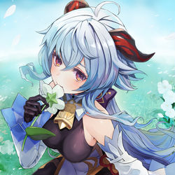 This is a pixiv picture whose title is 甘雨.