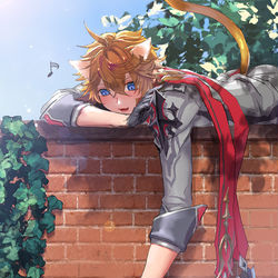 This is a pixiv picture whose title is 猫の日空タル.