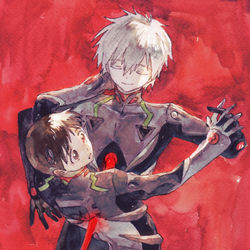This is a pixiv picture whose title is エヴァンゲリオン.