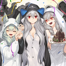 This is a pixiv picture whose title is Skadi's birthday party.