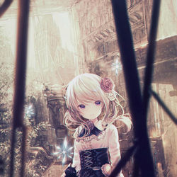 This is a pixiv picture whose title is 黒猫と女の子.