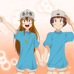 This is a pixiv picture whose title is リーダーちゃんとうしろまえちゃん.